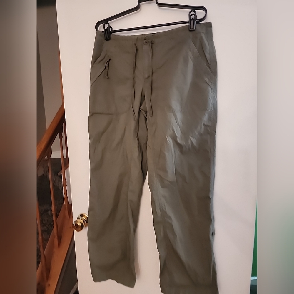 L.L. Bean  Olive Green Drawstring Waist Pants